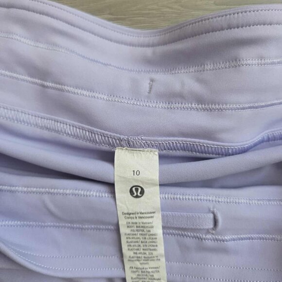 Lululemon Lightweight High-Rise Tennis Skirt Lavender Frost SZ 10 - Picture 4 of 10